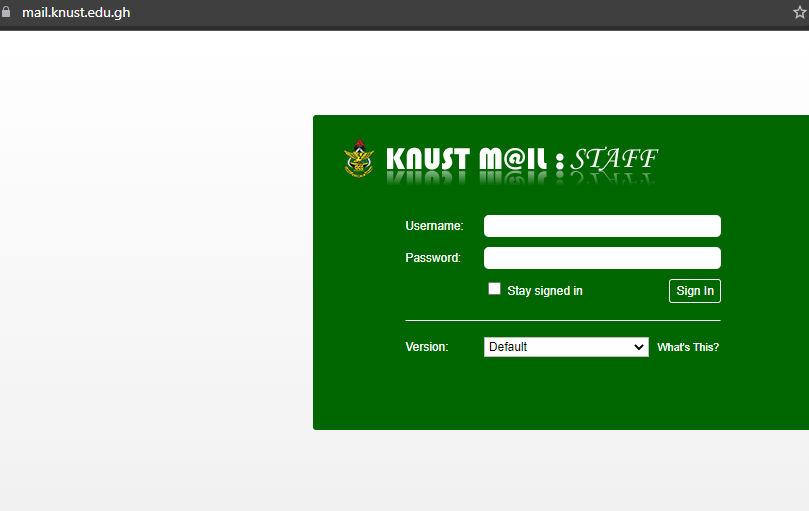 KNUST Email Access