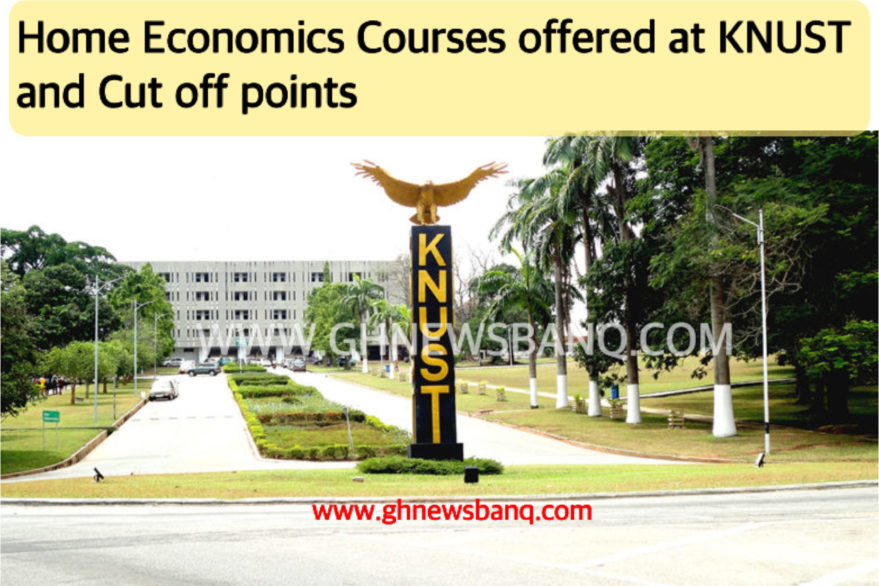 Home Economics courses offered at KNUST and cut off points