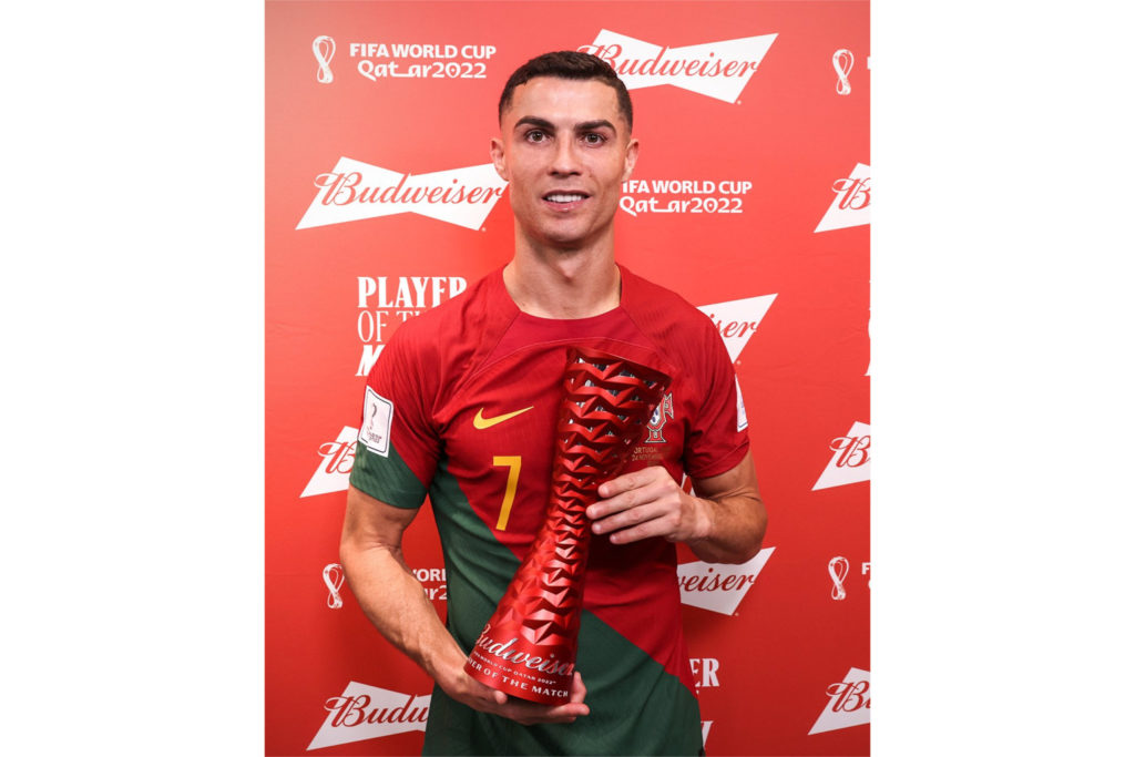 Cristiano Ronaldo becomes first man to score at 5 different FIFA World Cups