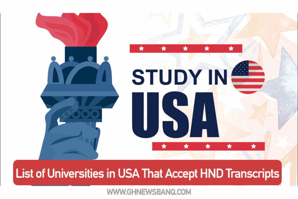 Universities in USA That Accept HND Transcript