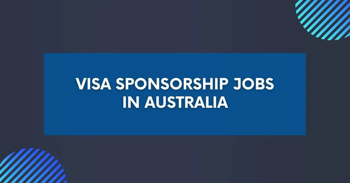 6 Websites to find skilled and semi-skilled visa sponsorship jobs in Australia